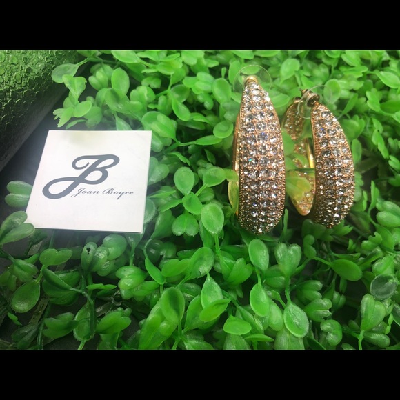 Joan Boyce 🆕2” inside/outside rose gold earrings - Picture 2 of 7